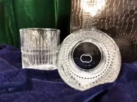 Copo de uísque quadrado Bourbon de copo de vidro de cristal para uma festa de alta capacidade de alta capacidade de hotel copos de casamento Drinkware