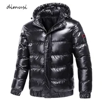 DIMUSI Winter Men S Jackets 패션 남자면 따뜻한 파카 다운 후드 코트 캐주얼 아웃복 열병 의류 220818