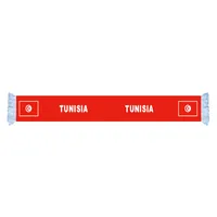 Écharpe du drapeau de la Tunisie fournit un bon prix en satin de polyester