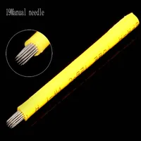 Tattoo Needles Professional High Quality 50pcs 19pin Fog Microblading Manual Round Blade For Eyebrow TattooingTattooTattooTattoo TattooTatto
