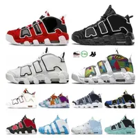 NEW 96 More Mens Basketball Shoes airs Scottie Tri-Color Pippen 96s Total White Sunset Multi-Color Black Bulls Renowned Rhythm Raygun Denim women men sports Sneakers