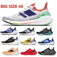 Ultraboosts 22 UB 8.0 2022 Chaussures de course pour hommes Femmes Big Taille 48SNeakers Triple White Legacy Indigo Vivid Red Turbo Mint Rust Authentic Trainers Taille 48