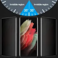 Sekretessskärmskydd för Samsung S22 Ultra Case Friendly Full Coverage Tempered Glass