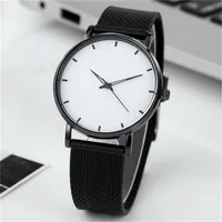 Relógios de pulso Moda Mesh Mesh Strap Ultra-Fhin Quartz Relógio Relógio Montre Pote Homme original AutomatiquewRistwatches WristwatchesWristWatc