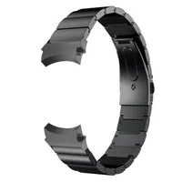 Voor Samsung Galaxy Watch 4 5 Band 40mm 44 mm/Galaxy Watch 4 Classic 46mm 42 mm/5 Pro 45mm geen openingen band roestvrijstalen armband 220819