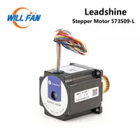 Will Fan Leadshine 3 Phase Stepper Motor 573S09-L لـ NEMA23 3.5A الطول 50 مم عمود 6.35 مم ديا.