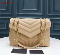 Designer de alta qualidade Loulou Women Bag Matelasse Calfskin Soldado com estocamento