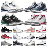2022 men basketball shoes 3s jumpman 3 Cardinal Red Pine Green Racer Blue Cool Grey Hall of Fame Court Purple Laser Orange mens outdoor sports sneakers