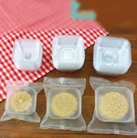 Sacos de embalagem de panela lua de alta qualidade sacos de plástico fosco com bandejas para biscoito bolo de lua 100 bandejas claras