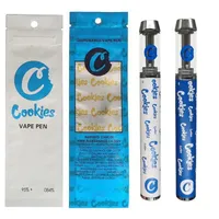 Sigarette Cookie Dispositivo per penna a vaporizzazione usa e getta da 1,0 ml borse di imballaggio di imballaggio ricaricabili a 240 mAh batteria e sigarette vapotte di vaporiti di olio distillati penne
