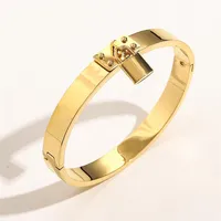Bangle bracelet with lock charm bracelets gold color party Holiday gift ZG11801817