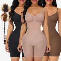 Damen Shaper Körper Shapewear Taillentrainer Bodysuit Schlankung Unterwäsche Bauchscheide Kolumbianer reduzieren Gürtel Körpershaper