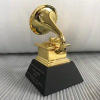 Premio Grammy Gramophone Squisito Souvenir Music Trophy Zinc Legato Trophy Award Regalo per il concorso musicale Shiping271W