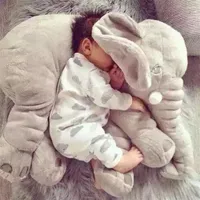 One Piece Cute 5 Colors Elephant Plush Toy With Long Nose Pillows PP Cotton Stuffed Baby Cushions Soft Elephants Toys 60cm3015