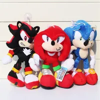 30 cm Toyadores de felpa Sonic The Hedgehog Plush Muñecas de juguete Rojo Blue Animales Toyanos 280y
