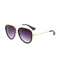 Modepilot -Sonnenbrille f￼r Frau Luxus Frauen Sonnenbrillen weibliche Designerin Metallspiegel gro￟er Rahmen Oculos de Sol