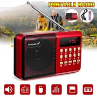 Neue Mini Tragbare Radio portatile Digital FM USB TF Mp3 Player Lautsprecher WiederaufladBare237D