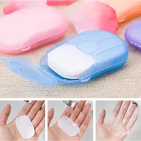 Gadgets ao ar livre portáteis Camping de viagem mini papel de sabão descartável lavando banho de mão de manuseio limpo