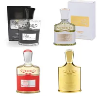 Coleção de perfumes de reflexão Creed 12 tipo Men Perfume Aventus Millesime Silver Water Imperial Viking 120 100 75ml High Fragrância 215z