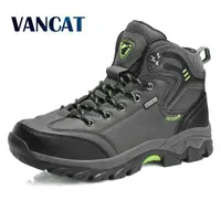 Boot Vancat Brand Men Big Size 39 47 Autumn Winter Leather Fashion Sneaker Lace Up Outdoor Mountain Aterproof Shoe 220805