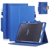 Kohlefasermuster PU Leder-Hülle für bemerkenswerte 10 3-Zoll-E-Book-Tablette mit Handhalter Grip Shell-Kartenplatten287c