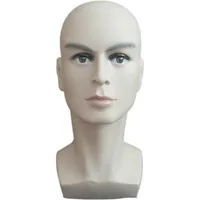 Mâle Mannequin Head Hat Affichage Wig Training Head Mode's Mode's Model Model Upper-Body Display271y