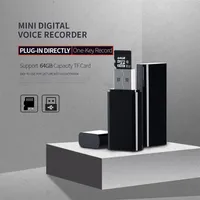 Super Mini USB Disk Digital Voice Recorder USB Flash Drive Mini Audio Audio Recorder دعم زر واحد مع TF279Q