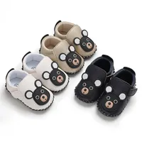 Yeni PU ayı moda spor ayakkabılar yeni doğan bebek beşik ayakkabıları kızlar kız bebek bebek yürümeye başlayan yumuşak taban ilk yürüyüşçü bebek ayakkabıları2496