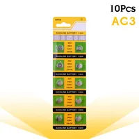 10pcs Card Ag3 f￼r Uhrenspielzeug Remote SR41 192 Zellm￼nzen alkalische Batterie 1 55V L736 384 SR41SW CX41 LR41 392 Knopf Batterien252b