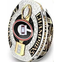 Georgia Bulldogs 2022 Football Championship Ring with Collector&#039;s Display Case size 11204r