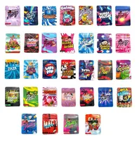 32 Kinds runty Cali Packs Resealable Smell Proof Bags Gelato Hubbar bubba punch gelato pop gummy Cap Ice Edibles Packaging