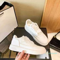 2022-New luxury designer women's flat casual shoes canvas sneakers oblique white technology knife