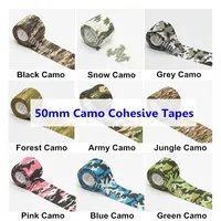Protective Camouflage Tattoo Grip Bandages 50mm Self Adhesive Elastic Camo Wraps Sport Protection 2 Inch Tapes Grip Accessories 12245I