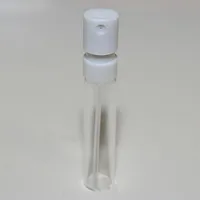 2 ml de vidrio transparente mini atomizador de perfume fino botella de spray biber￳n de perfume peque￱os viales de muestra de perfume DHL 281A