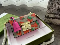 Hänglås Square Bag Luxurious Handbag Women Designer Tote Bag Monograms Läder axelväska handväska damer korsar kropp plånbok