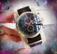 2022 Full fonctionnel Japan Quartz Mouvement Chronograph Watch 44mm Six Série de points Tous les cadrans travaill