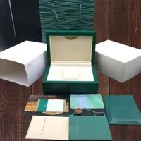 y 롤렉스블 11 최고 품질의 녹색 시계 박스 오리지널 박스 페이퍼 카드 지갑 선물 상자 116660 116710 116520 116613 1292p