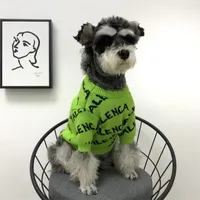 Dog Apparel Factory Outlet Dogss Clothes Cute Pet Tide Brand Sweater Teddy Schnauzer Sweater Dogs Clothing