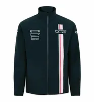 2022 Nieuwe F1 Formule 1 Herfst- en winter Zipper Jackets Kostuum Cursus Sweat-shirt Chaud en Molleton Fin Coupe-vent Pull Du Style