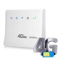 Enrutador WiFi 4G 3G 4G LTE CPE Mobile Spot Router with LAN Port SIM Tarjeta Portable Portatel Gateway2671