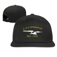 Star Trek USS Enterprise Flat Flat Bill Hats Sports Cap Outdoors Cap Men and Women Hip-Hop Hat305a