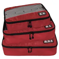 Cubos de empacotamento para viagens 3pc Conjunto fino Pacote de bagagem organizadores de viagens Bolsa Bolsa de armazenamento Nylon2069