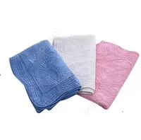 Mostas de bebés edredón de algodón puro para niños bordados manta ruffy visinfy para regalo de regalo para ala transpirable