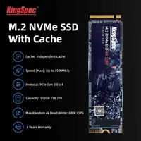 أقراص الحالة الصلبة الداخلية Kingspec M2 SSD PCIE 1TB M 2 256GB 2280 512GB 128GB NVME M KEY HDD DRAM لمحرك الأقراص الصلبة لسطح المكتب W2991