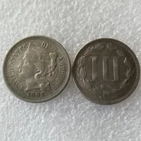 미국 1883 3 센트 니켈 코인 사본 동전 홈 장식 액세서리 236p