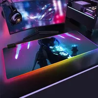 Arcane Super Soft LED Rückenleuchtung Gaming Maus -Pad USB Lol Desk Matte League of Legends Jinx Jayce VI Custom RGB MOUSE PAD GIFT255R