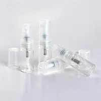 2ml 3ml 5ml 10ml Mini Portable Transparent Glass Perfume Bottle With Spray&Empty Parfum Cosmetic Vial With Atomizer For Travel259E