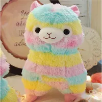 20cm 25cm 35cm 50 cm Cute Rainbow Alpacasso Kawaii Alpaca Llama Arpakasso Soft Plush Toy Muñeca Animales de peluche Niños Niños Niños Nacimiento2209