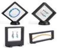 4pcslot bulk trasparente pet sospensione finestra regalo box orologio genstone moneta collana di gioielleria supporto per il display r supporto r