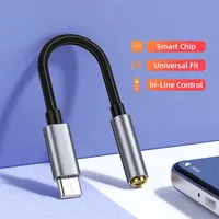 Tipo da USB C a 3 5 mm Adattatore audio jack maschio a femmina 3 5 mm Adattatore Aux Cavo auricolare per Huawei Mate 40 Pro Xiaomi285S